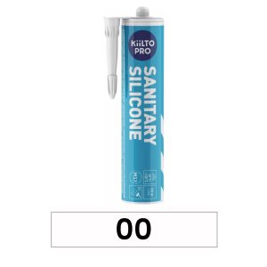 Kiilto Pro Sanitetssilikon är en enkomponent neutral silikon