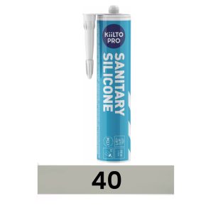 Kiilto Pro Sanitetssilikon är en enkomponent neutral silikon